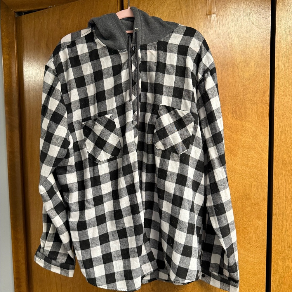 Black and White Checkered Jacket